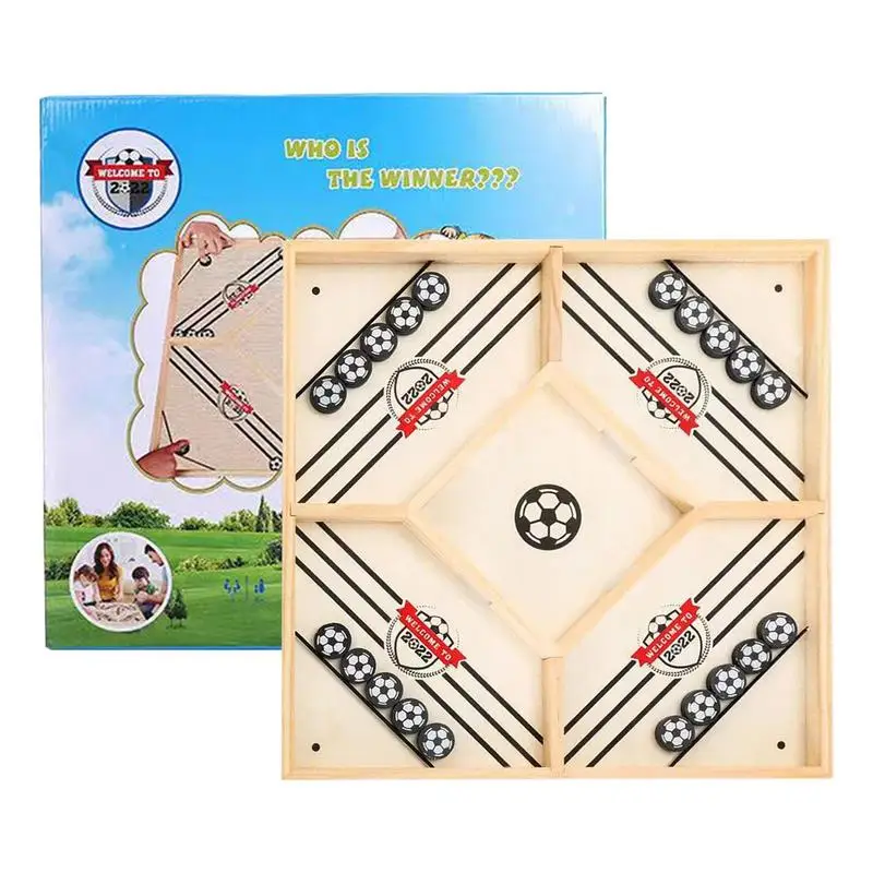 

Sling Puck Game Desktop Battle Wooden Hockey Table Game Fun Board Games Suit As A Gift For Your Friends Colleagues Families