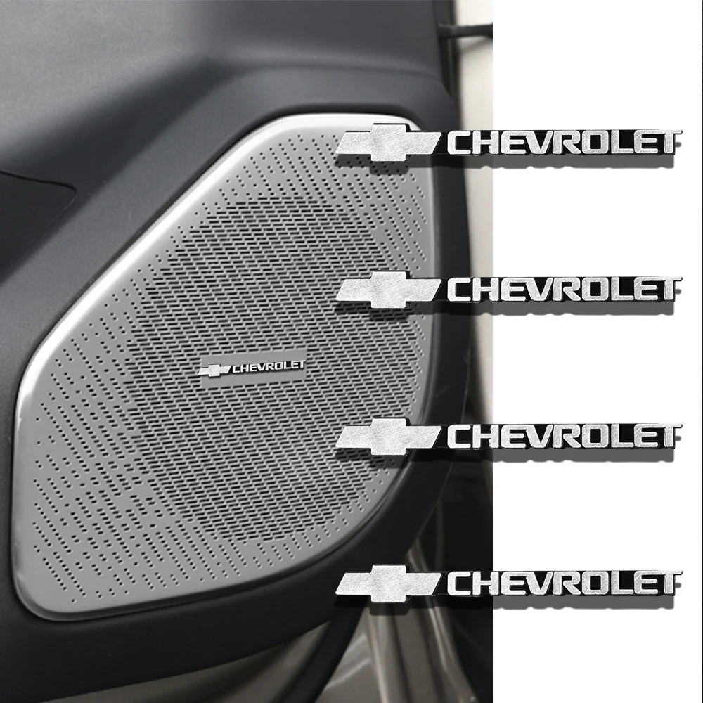 2 шт. 3D автомобильный металлический аудиодекор наклейки с эмблемой внутренние