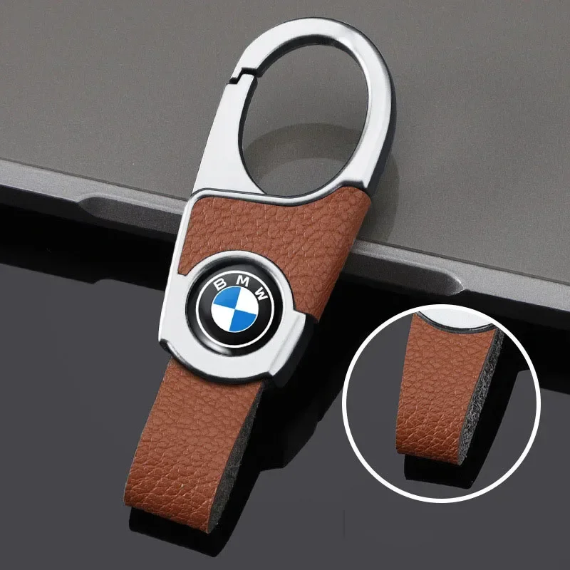 

Кожаный брелок с эмблемой автомобиля, держатель для ключей для BMW M3 M2 M4 M7 X4 X1 X7 X6 E46 E90 E21 E39 E63 F21 F35 F15 G01 G15 G20