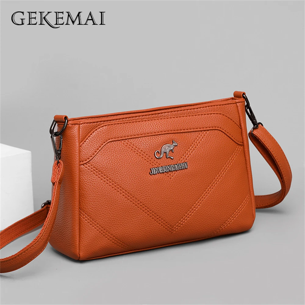 

Luxury Designer 2022 New High Quality Leather Ladies Shoulder Bag Fashion Small Solid Color Ladies Messenger Bag Wallet Bolsos