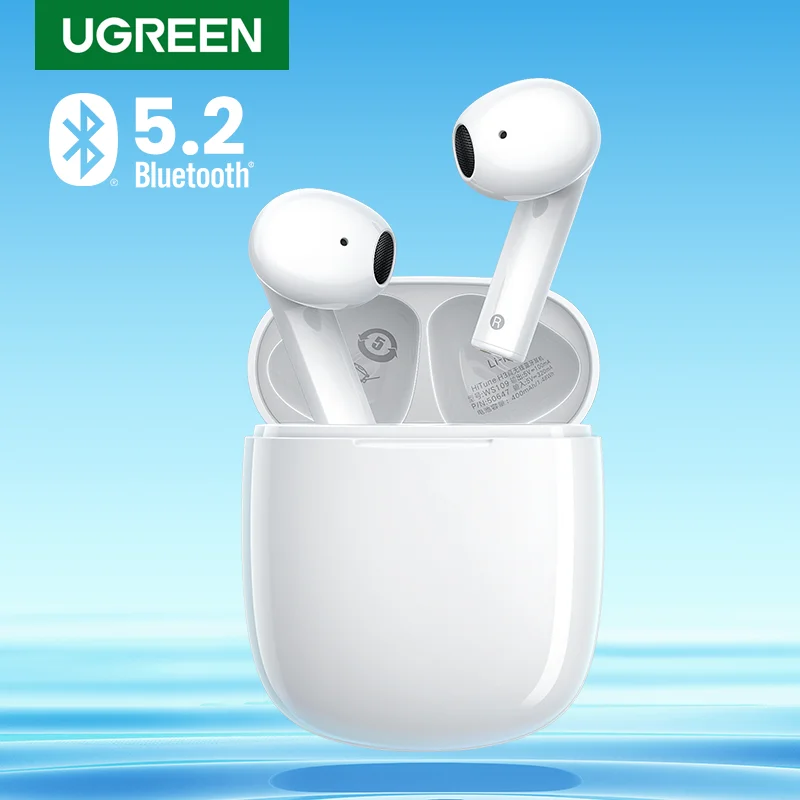 

【New】 Ugreen HiTune H3 TWS Bluetooth 5,2 наушники беспроводные наушники 70 мс с низкой задержкой Игровые наушники 2 микрофона 25H время воспроизведения