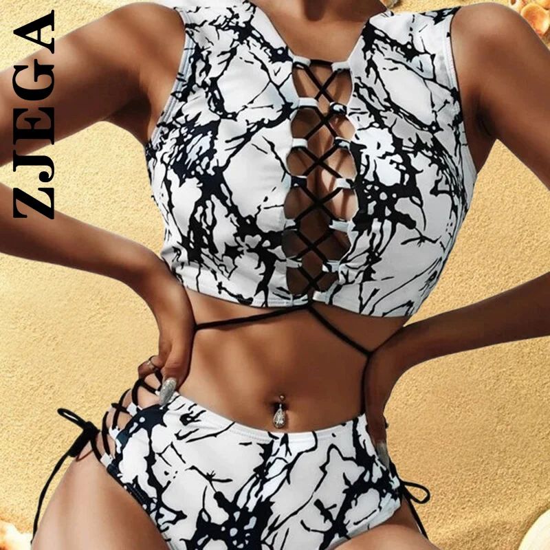 

Zjega Swimsuit Sexy Bikini Brazilian Bikini Set Padded Swimwear Beach Bathing Suit Push Up High Waist Beachwear Biquini
