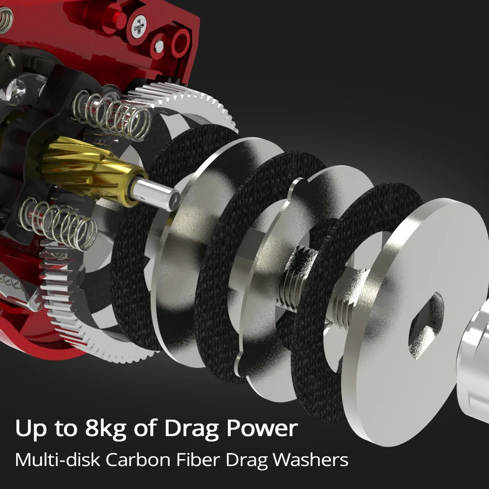 KastKing Spartacus II Ультра гладкая катушка для литья под давлением 8 кг максимальная тяга