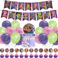 disney encanto balloon birthday decorations toys set party supplies backdrop cake topper toy gift