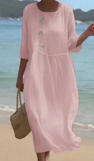 Рисунок 2 - Женское длинное платье с круглым вырезом