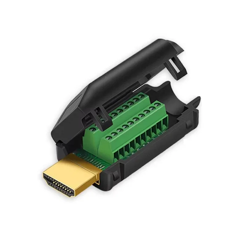 

Разъем HDMI без пайки Keystone HDMI-совместимый V2.0 Сварочные разъемы «мама-папа» 4K HD Ремонт линии DIY Адаптер
