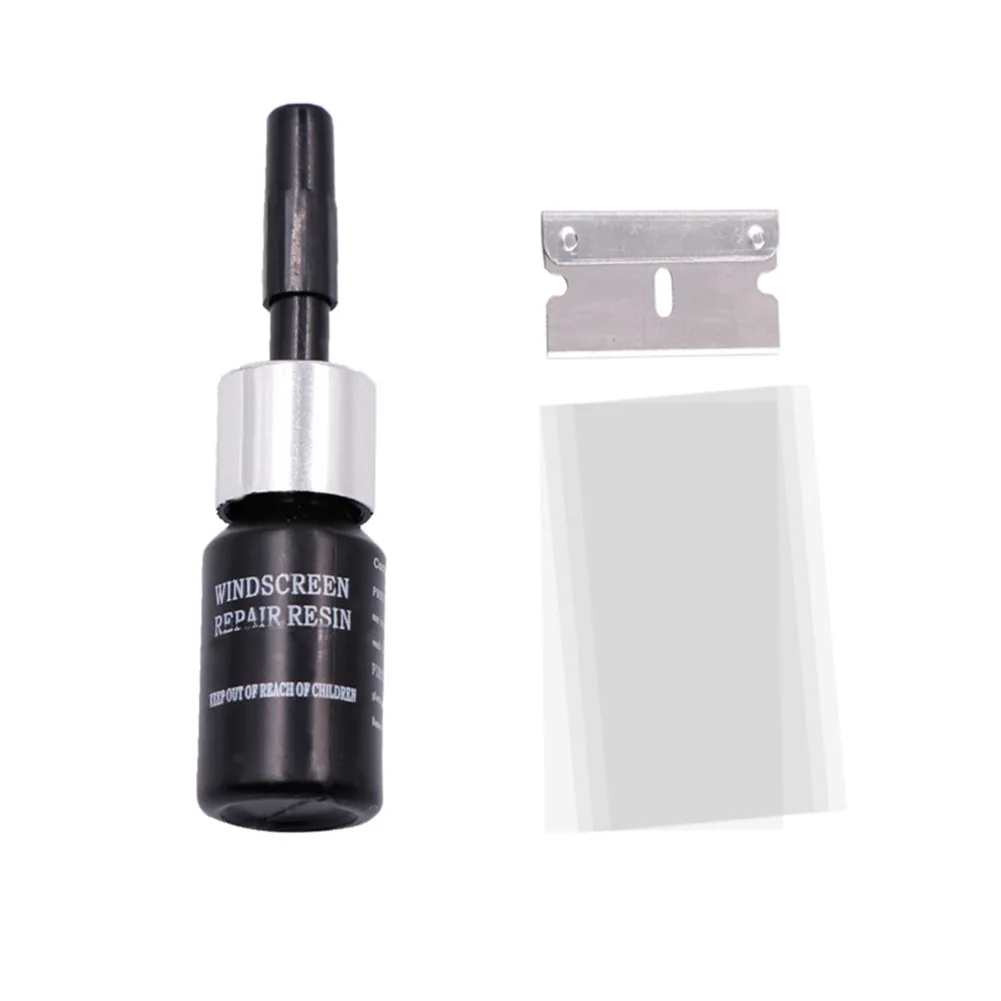 

Repair Kit Windshield DIY Filling Laminated Glass Plastic & Rubber Repair Set Tools