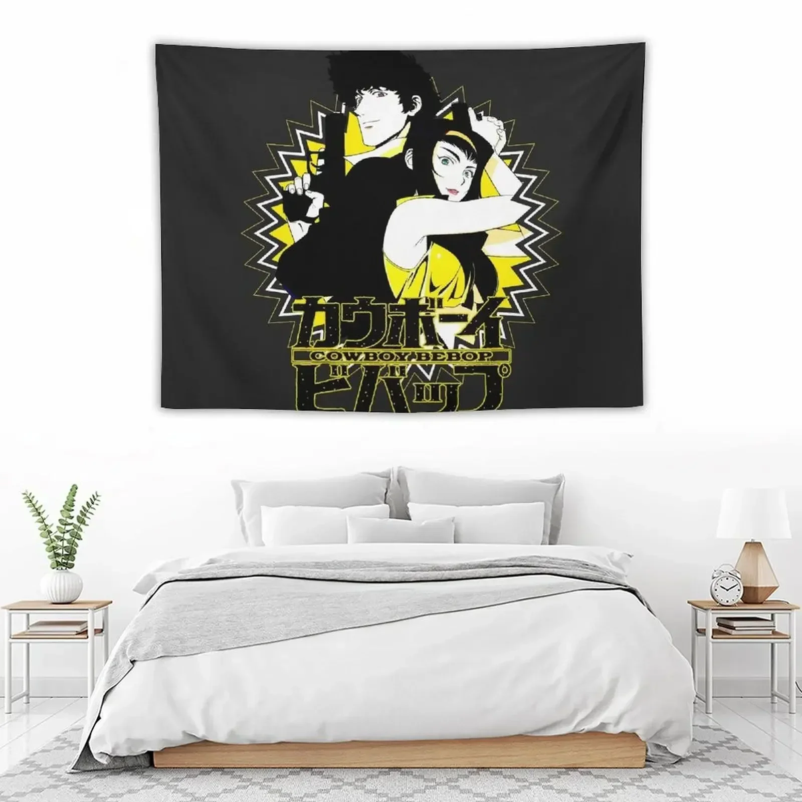 Spike Spiegel and Faye Валентин гобелен настенный милый декор украшение для спальни