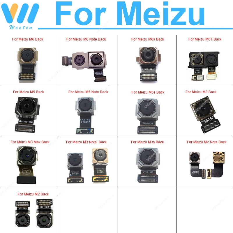 Модуль задней камеры для Meizu M2 M3 M3s M5 M5s M6s M6 M6T Note L861H M681Q M681C M681H Max Основная задняя