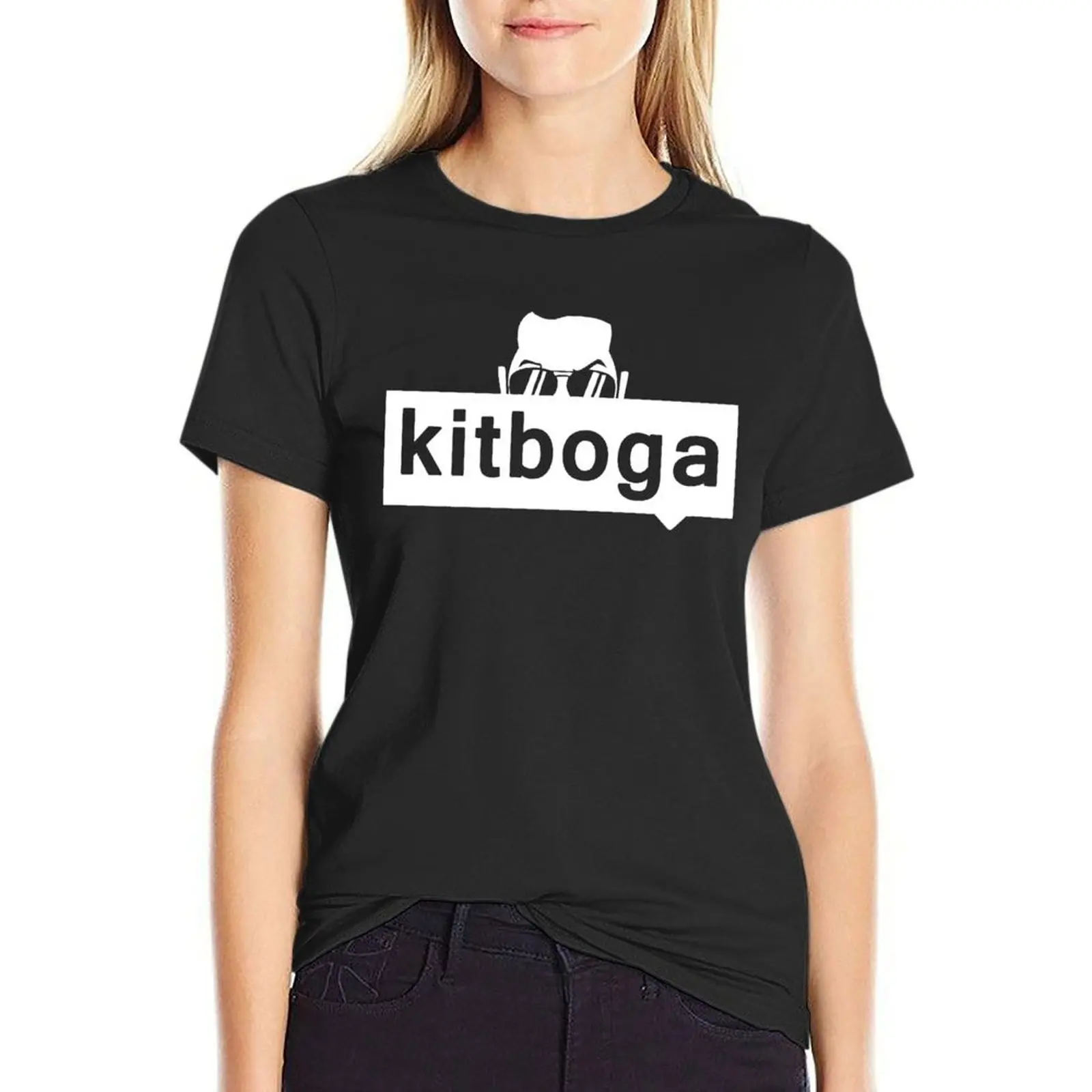 Футболка Kitboga Merch очки быстросохнущие милые топы аниме одежда футболки большого