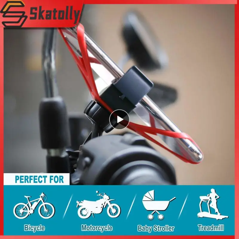 

Universal Bike Bicycle Mobile Phone Holder Anti-Slip Motorcycle Handlebar Mount For IPhone X Xs Max Samsung Huawei Redmi