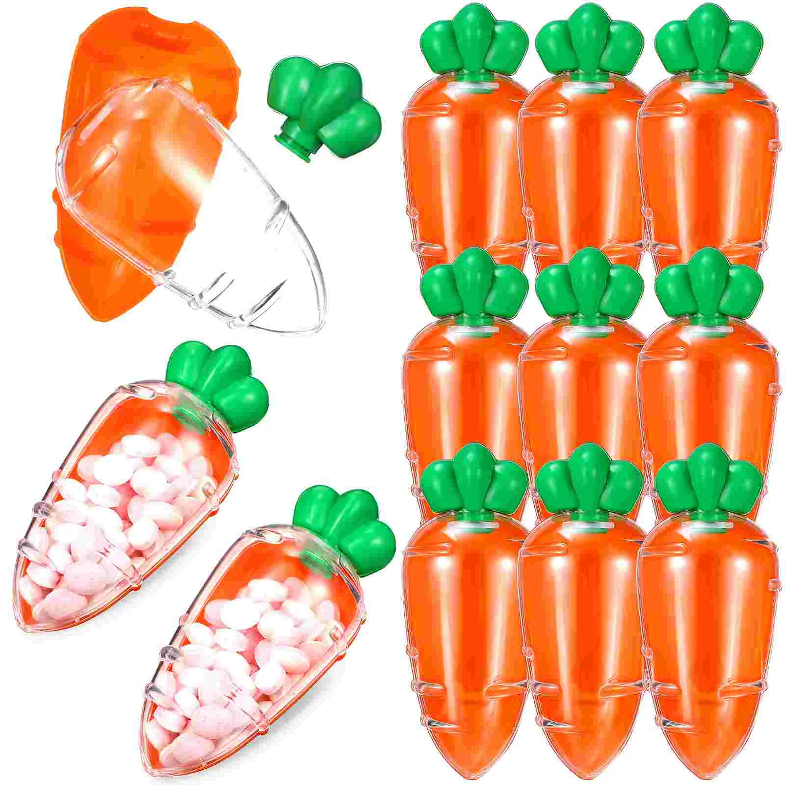 

Easter Carrot Box Candy Boxes Shaped Containers Eggs Fillable Basket Container Gift Treat Carrots Plastic Wedding Fillers Empty