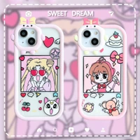 cute shots sailor moon phone cases for iphone 13 12 11 pro max back cover