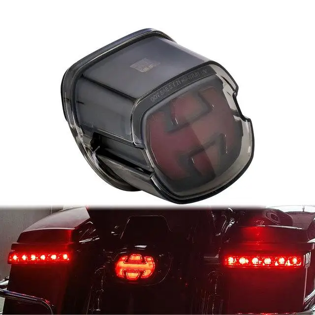 

Мотоциклетный светодиодный задний фонарь, сигналы поворота, лампа, дымовая линза для Harley Electra Dyna Road King Softail Touring
