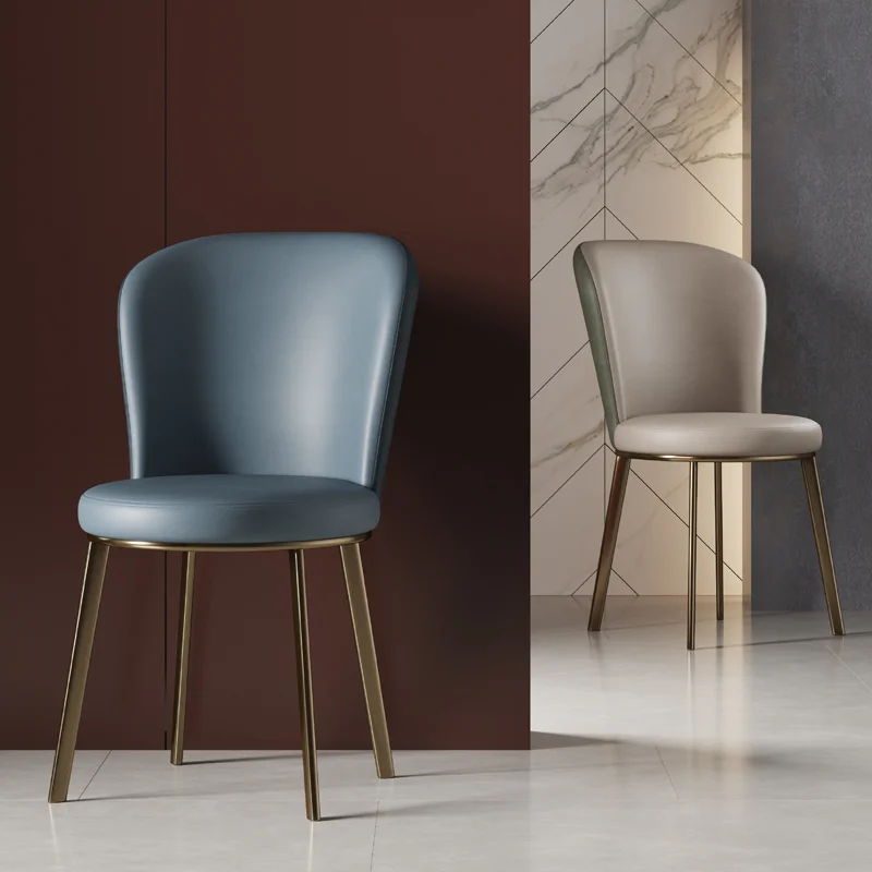 

Leather Nordic Dining Chair Dresser Manicure Designer Beauty Salon Dining Chair Wedding Luxury Muebles Home Furniture YY50DC