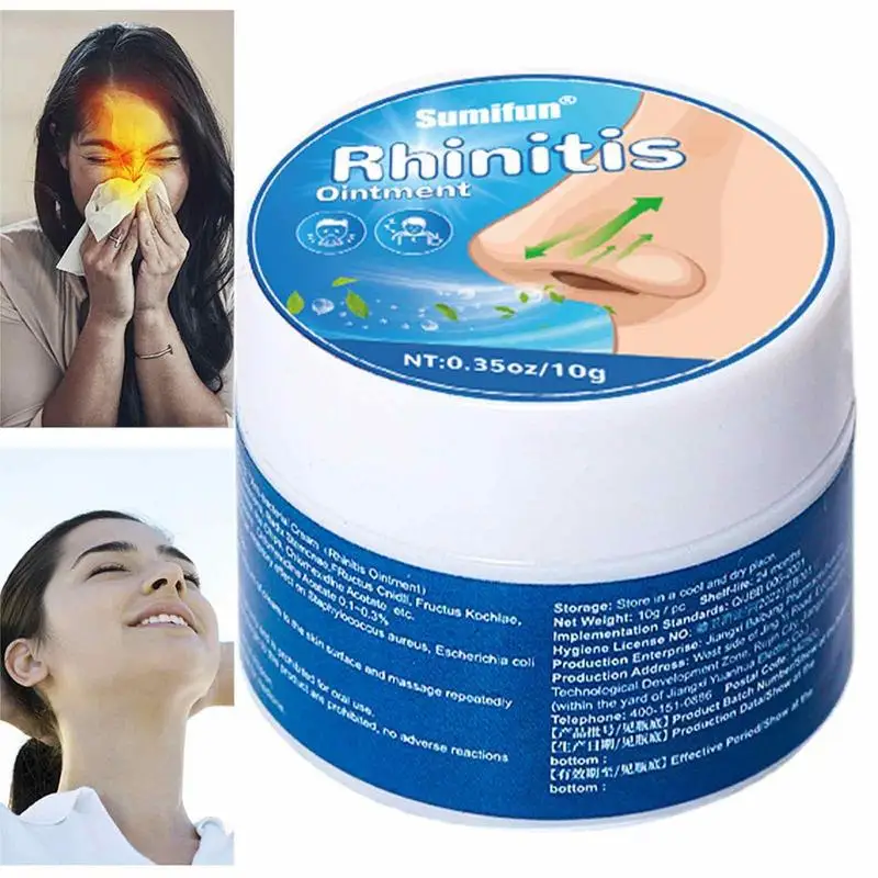 

Nasal Ointment 10g Acute Chronic Nasal Inflammation Sinusitis Cold Caused By Nasal Congestion Nasal Itching Cream For Chilren