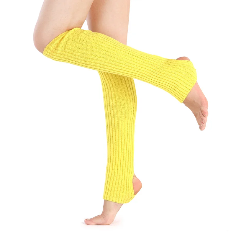 Женские вязаные гетры для латиноамериканских танцев спортивные ног в японском