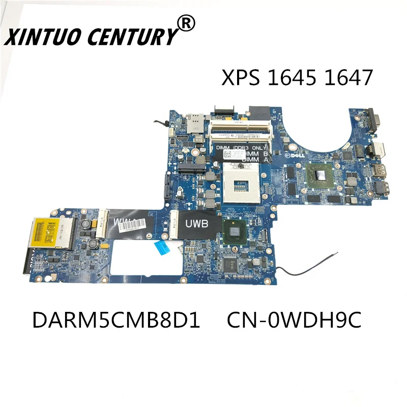 

CN-0WDH9C 0WDH9C WDH9C Sheli Para DELL 1645 1647 computador portátil placa-mãe darm5cmb8d1 ddr3 inspiron intel integrado