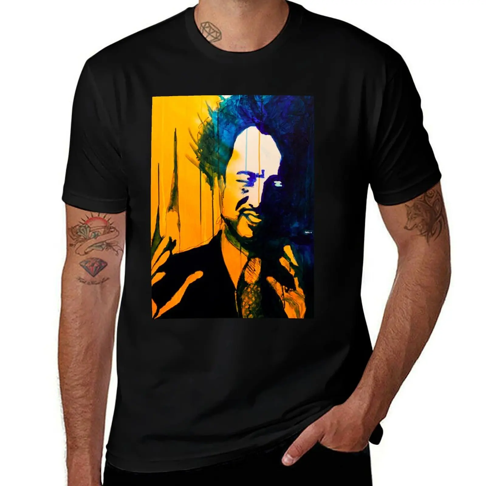 Фото Футболка Giorgio Tsoukalos, повседневная футболка с защитой от скатывания ткани №1
