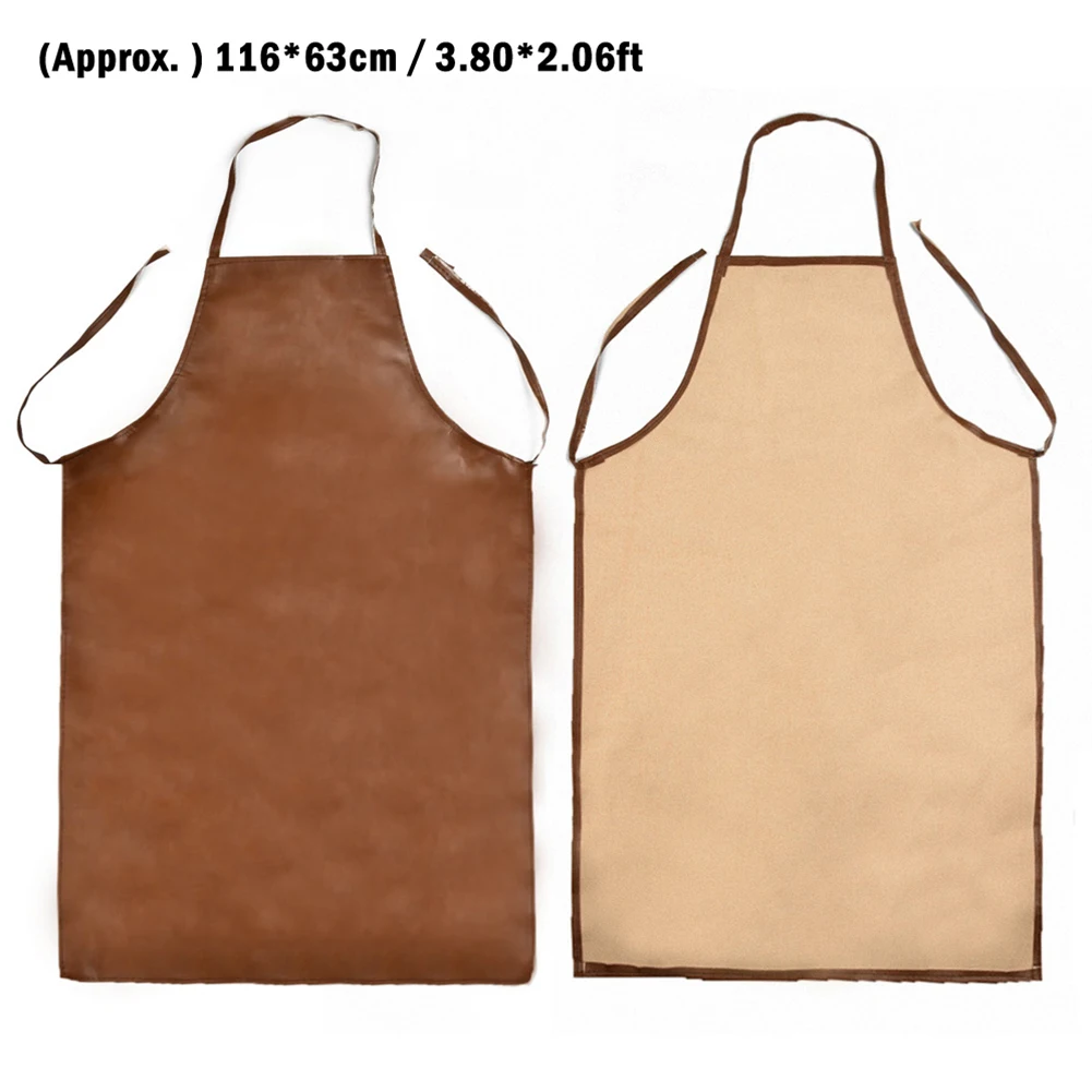 

Polyurethane Welder Aprons Welding Heat Insulation Insulation Protection Apron 116×63cm Waterproof For Cooking Washing Cutting