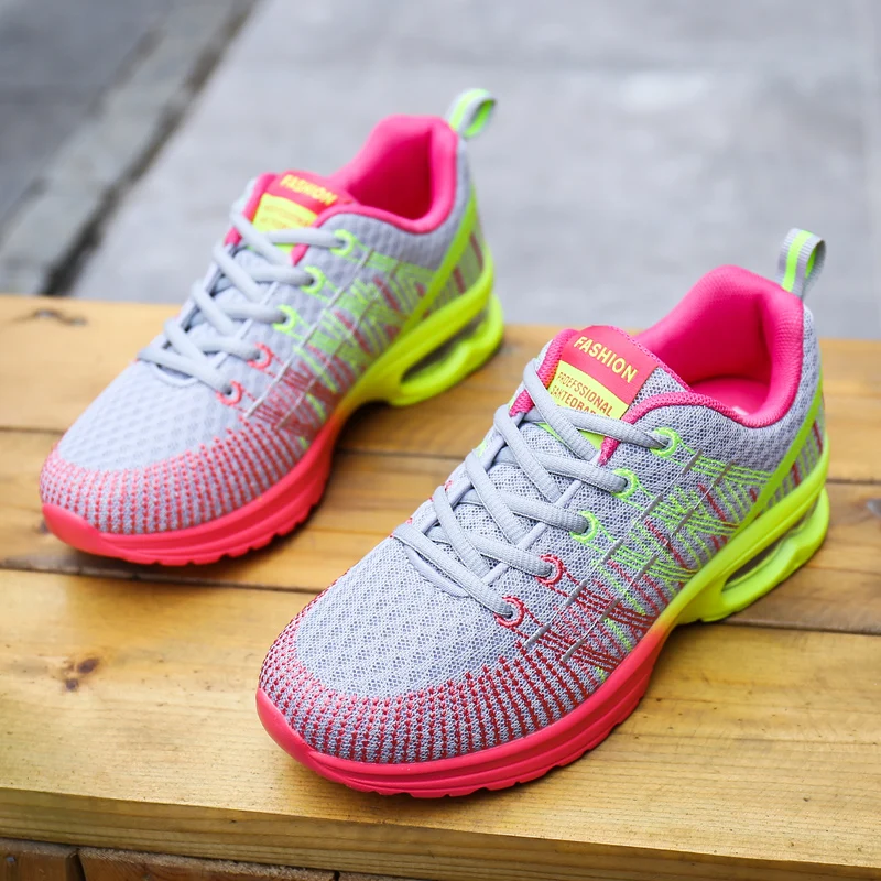 Women Running Shoes Air Cushioned Sneakers Fashion Athletic Trainer Breathable Outdoor Casual Sport Footwear