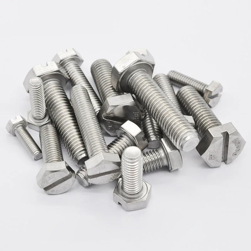 4pcs M8 stainless steel word slotted hex screw high quality screws home decoration bolt bolts 20mm-40mm length