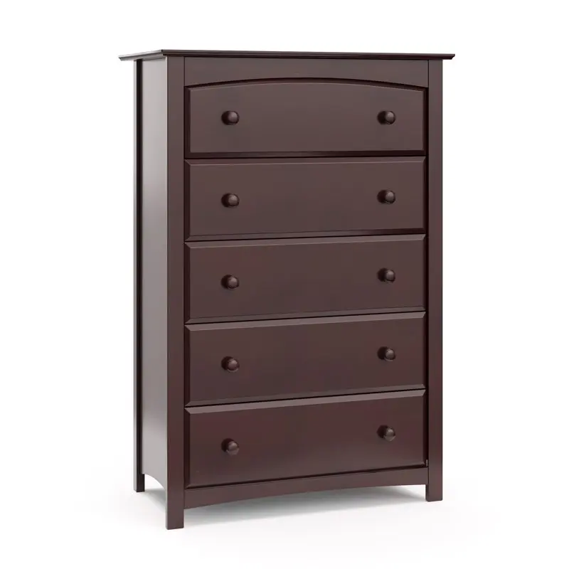 

5 Drawer Vertical Dresser Espresso Lazy susan turntable