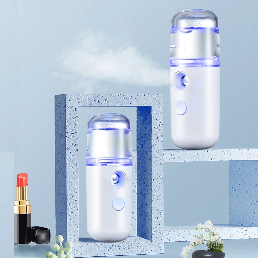 

30ml Mini Nano Mist Facial Sprayer Beauty Instrument USB Humidifier Rechargeable Nebulizer Face Steamer Moisturizing Beauty Tool