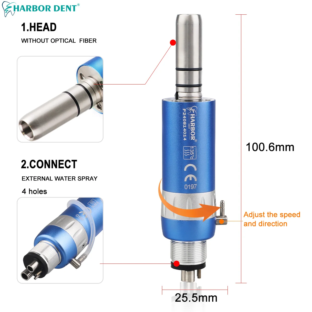 Синие комплекты стоматологических светодиодных высокоскоростных