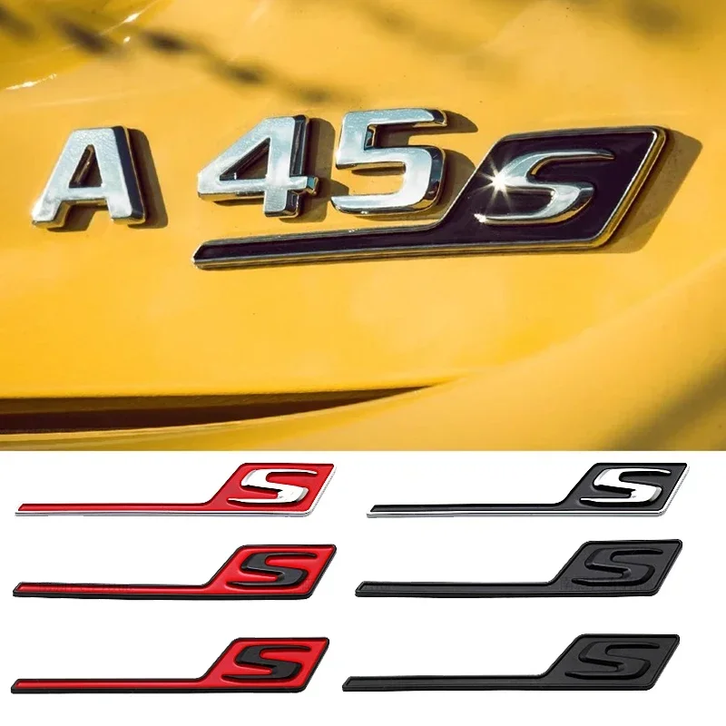 Эмблема багажника ABS S для Mercedes Benz GTS GT43S GT63S A45S CLA45S W210 W204 W203 W205
