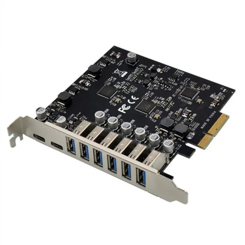 ASM3142 10 Гбит/с USB3.1 Gen 2 Type A + C Плата расширения PCI Express контроллер |