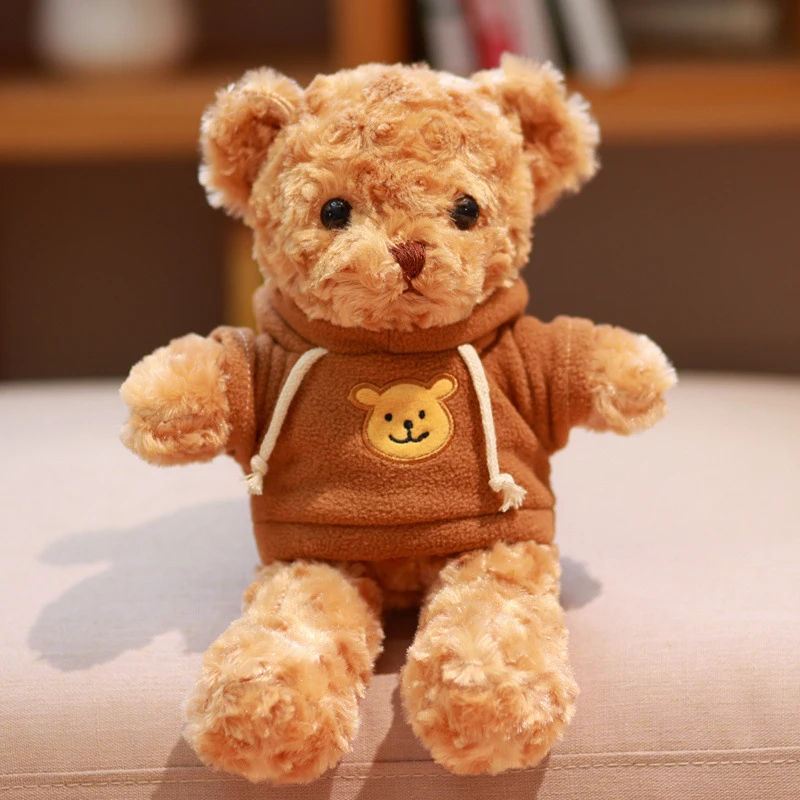 

30CM Kawaii Dressing Teddy Bear Plush Toy Cute Hug Bear Doll Bear Doll Girlfriend Birthday Gift Doll Holiday Gift Wholesale