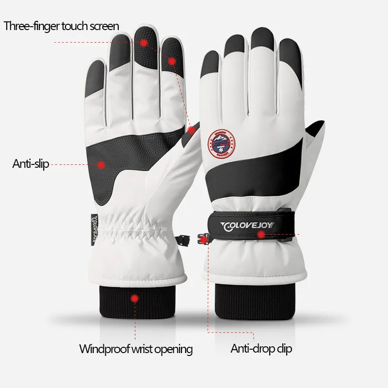 

Men's Gloves Winter Waterproof Windproof Sports Travel Touchscreen Driving Motorcycle Ski Non-slip Warm Cycling Women Gloves