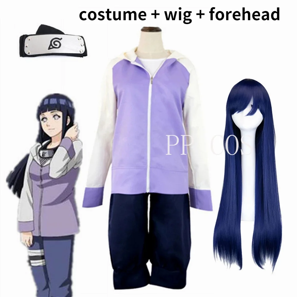 

Anime Hyuga Hinata Shippuden Generation Jacket Pants Cosplay Costumes Women Clothes S-XXXL Accessories for Girls