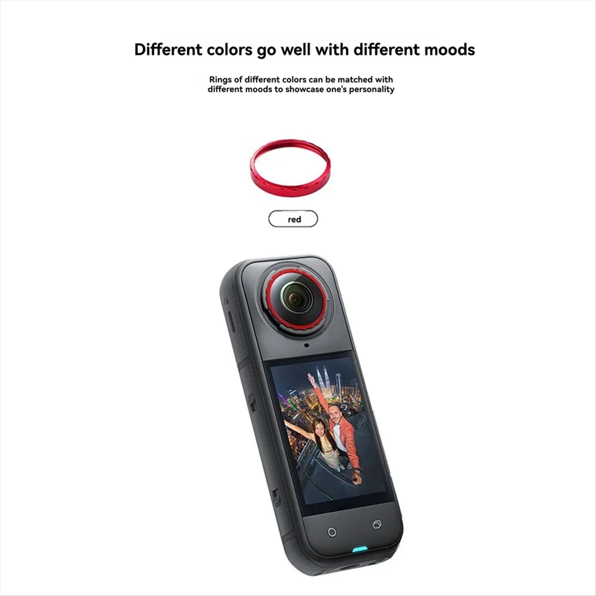 Фото (A03R) Сменный объектив для экшн-камеры Insta360 X5, комплект для самостоятельного ремонта, красный объектив, аксессуары для камеры для улучшенной фотографии №2