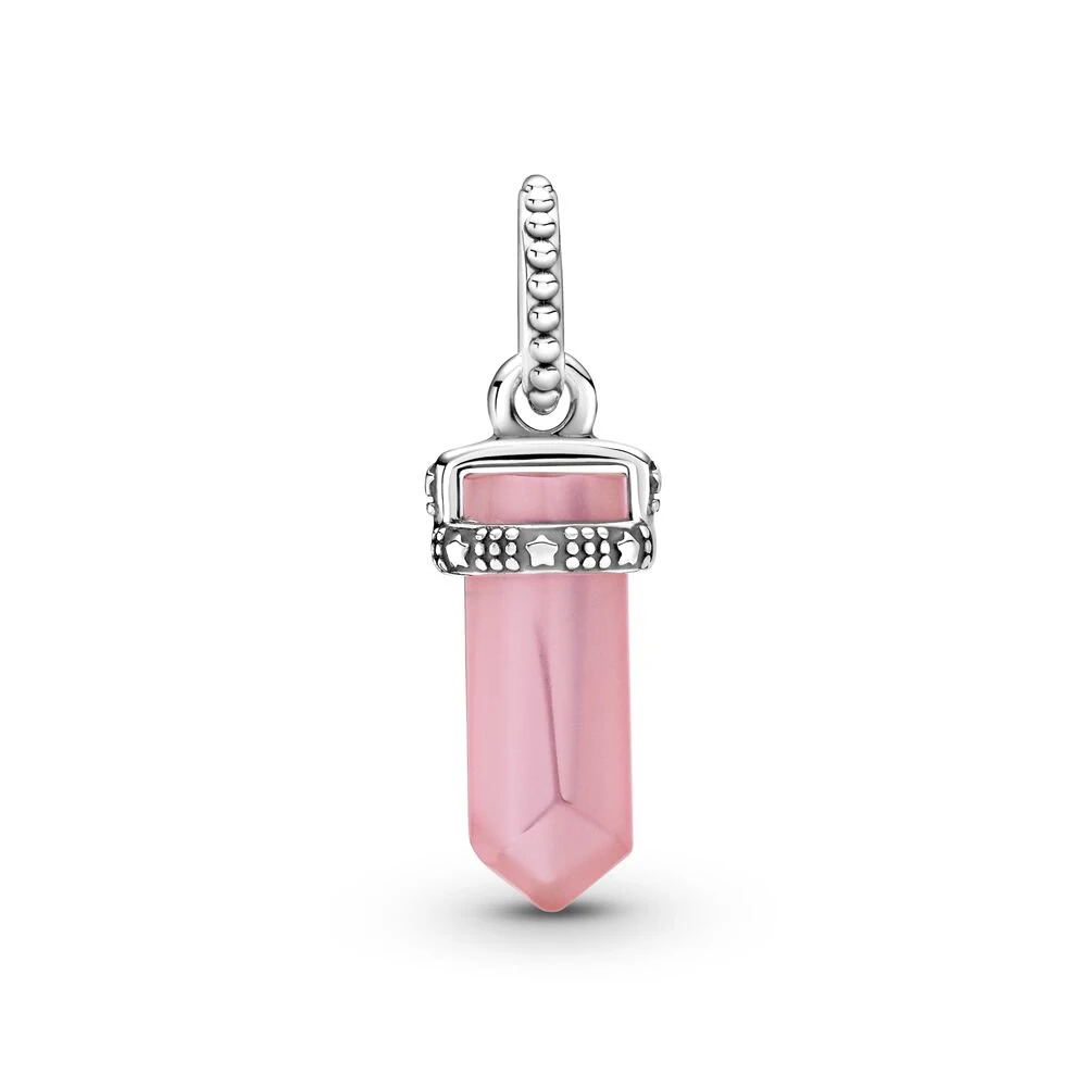 Pandora-Pendentif amulette violet/rose/blanc pour femme, perle de niche, design de mode pour bracelet, cadeau de bijoux exécutif
