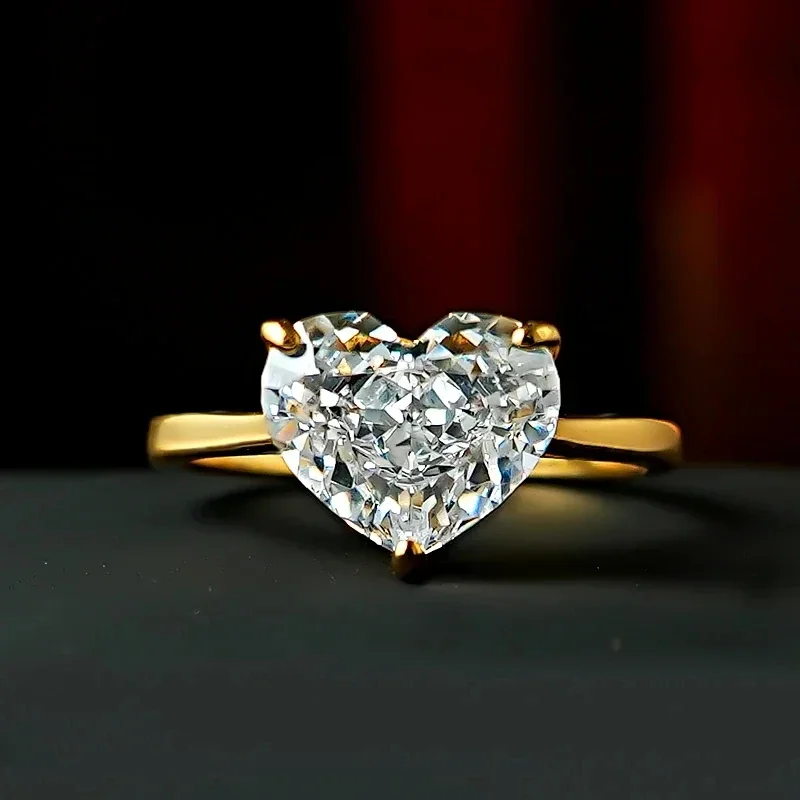 Новинка простой набор колец Love из серебра 925 пробы с высокоуглеродистым