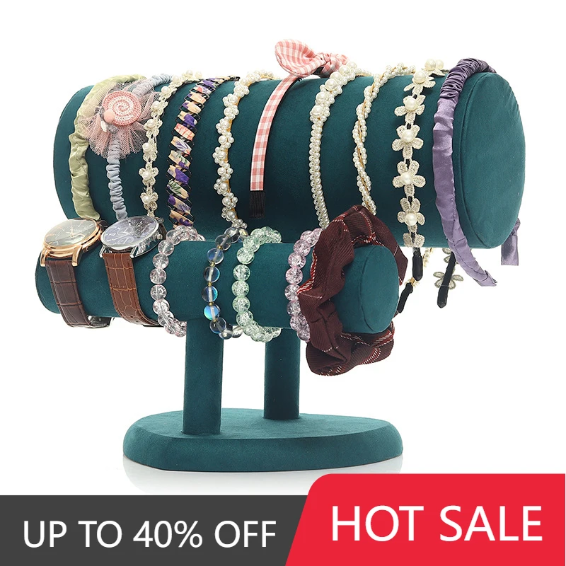 T-Type Velvet Bracelet Chain Watch Jewelry Display Stand Headband Headdress Organizer Storage Holders Jewelry Store Display
