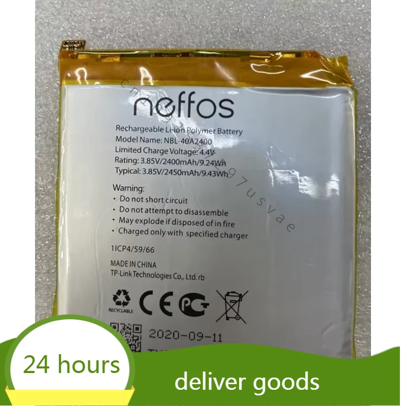 Для TP-Link/Neffos Tp804a аккумулятор мобильного телефона NBL-40A2400 2400 мАч