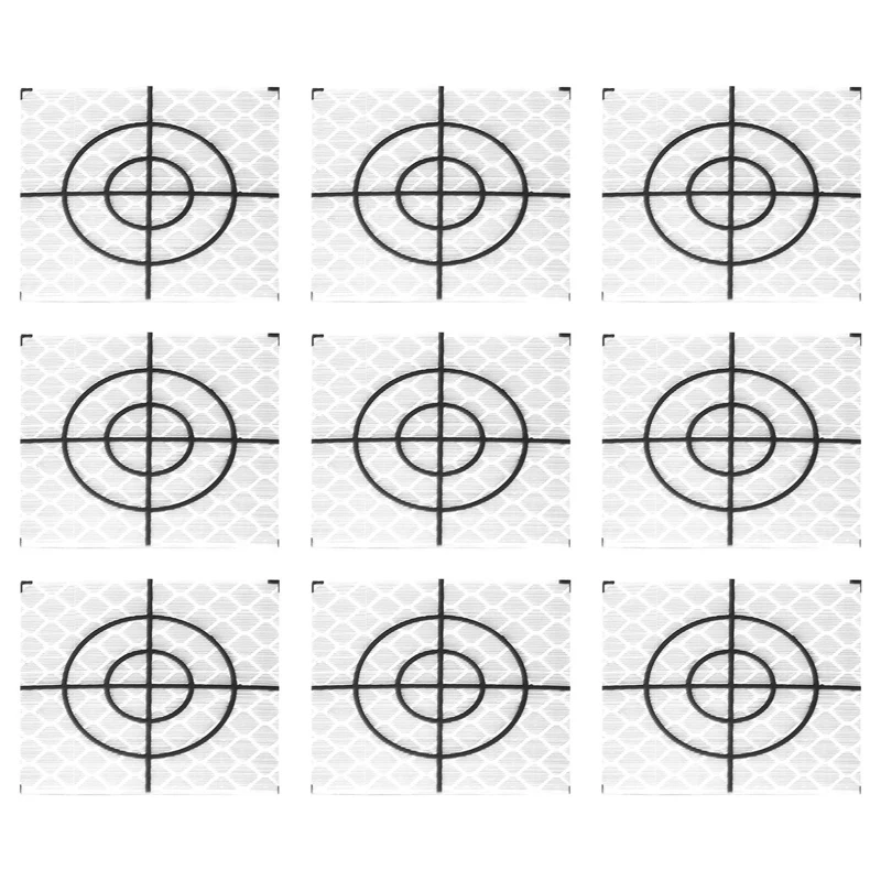 

100Pcs Prism Measurement Reflector Sheet Reflective Tape Target Total Station Tunnel Survey 40X40Mm