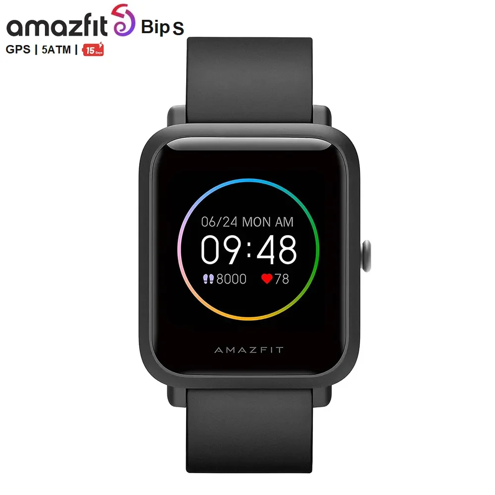 

New Global Version Amazfit Bip S Smartwatch 5ATM waterproof built in GPS GLONASS Bluetooth Smart Watch For Ios Android Phone