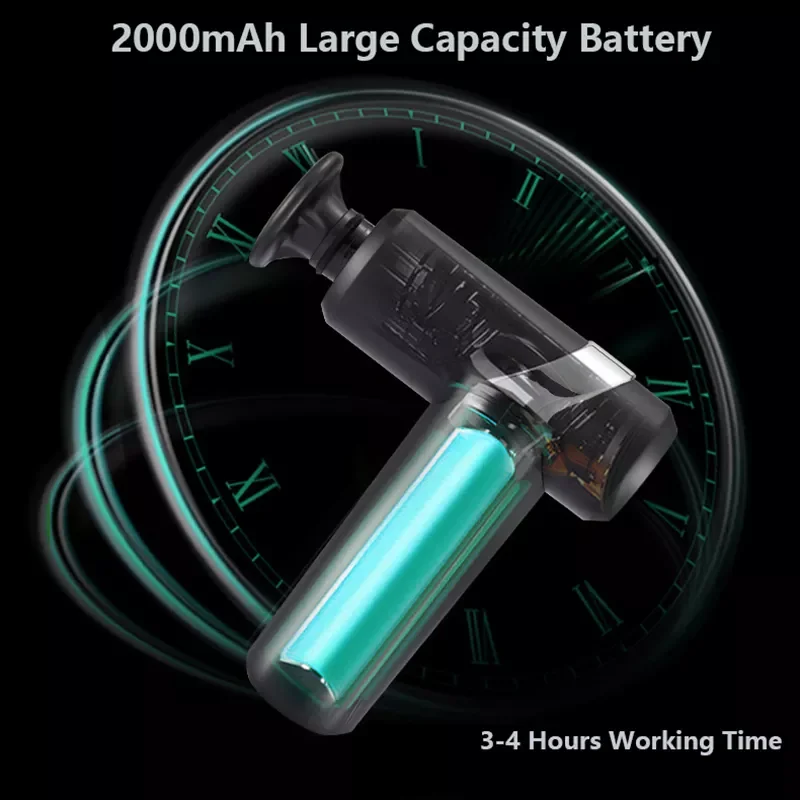 

High-end mini fascia gun High frequency blow relaxation Fascia gun home portable Vibration-heated booster mini massage gun