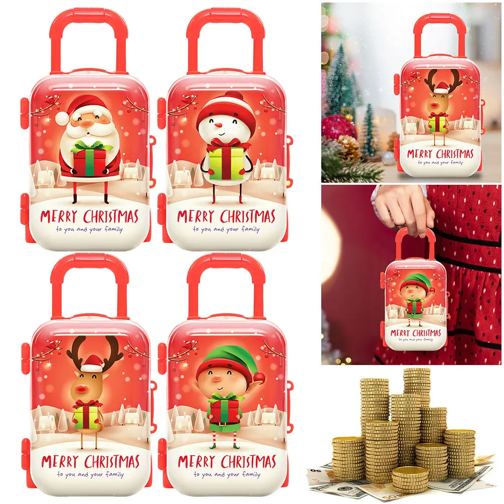 Рождественский Тематический Мини-чемодан С Героями Мультфильмов Санта-клаус