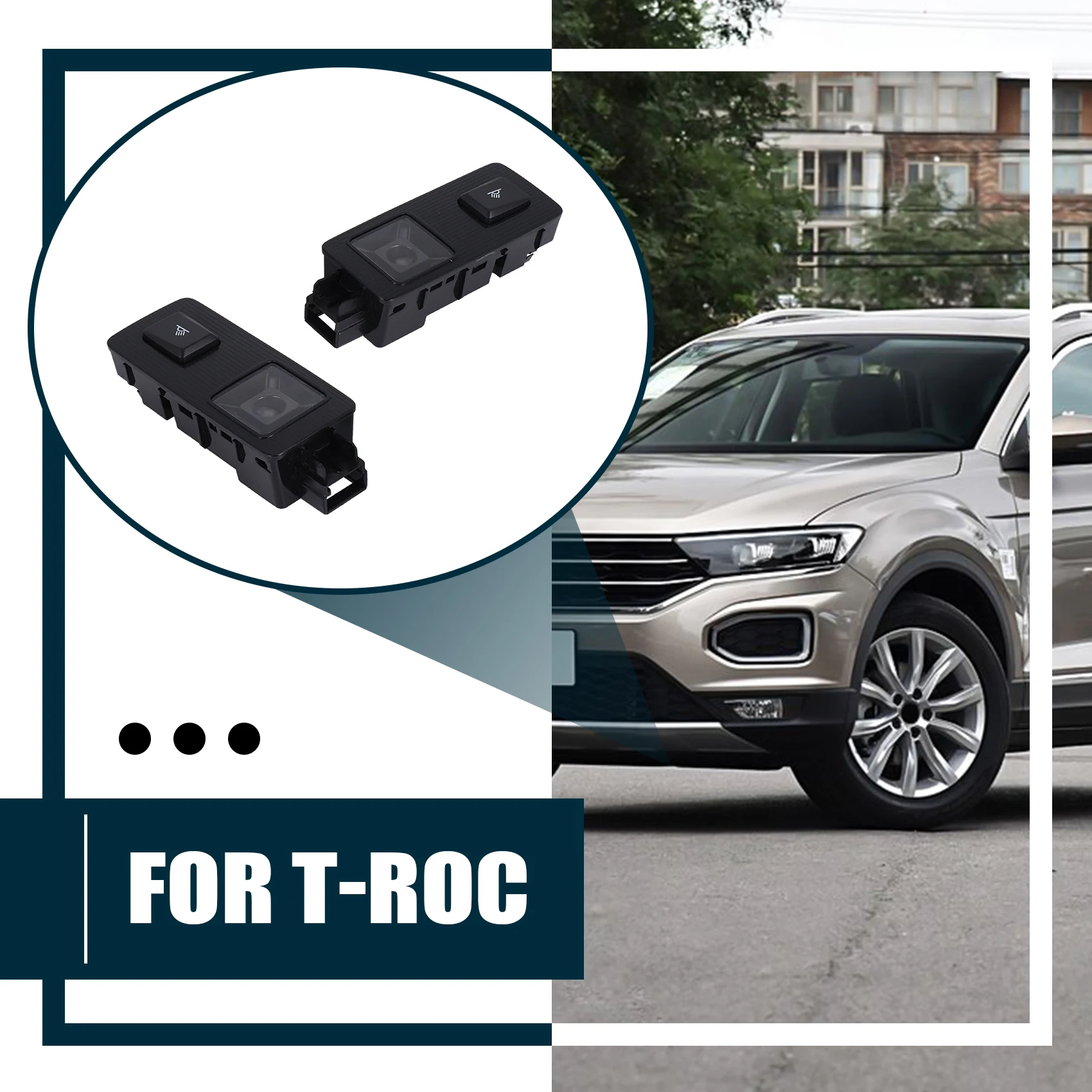 Фото Светодиодная лампа для чтения M93K-Rear LED, подсветка салона для VW T-ROC 2GD947292 2GD947291 №1