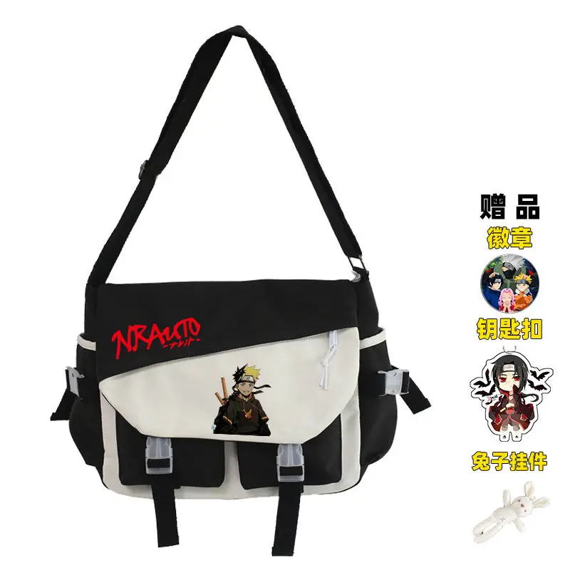 

Naruto series schoolbag men and women 2023 new cartoon student shoulder bag Messenger bag large capacity