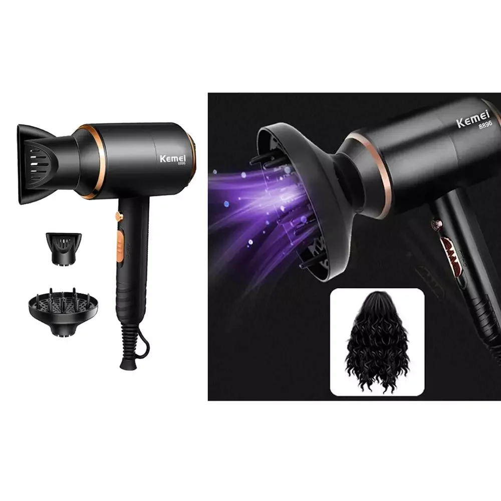 KEMEI Hair Dryer 4000W Professional Electric Blow Dryer Strong Power Blowdryer Hot /Cold Air Hairdressing Blow Hair Drying Tools enlarge