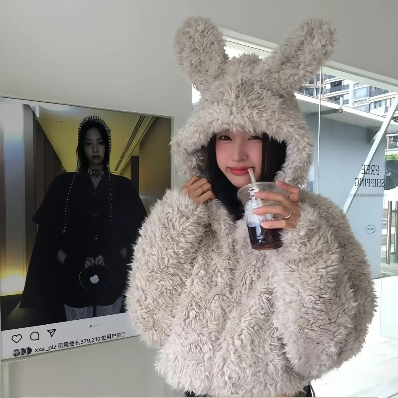 Женская шуба из искусственного лисьего меха длинная куртка пальто женские топы с