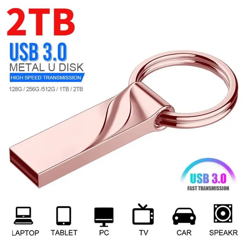 [해외] 익스트림 SSD USB 플래시 드라이버  512GB  USB 3.0  플래시 메모리 스틱  메탈 펜드라이브  128GB  1TB  2TB  데이터 백업 스토리지
