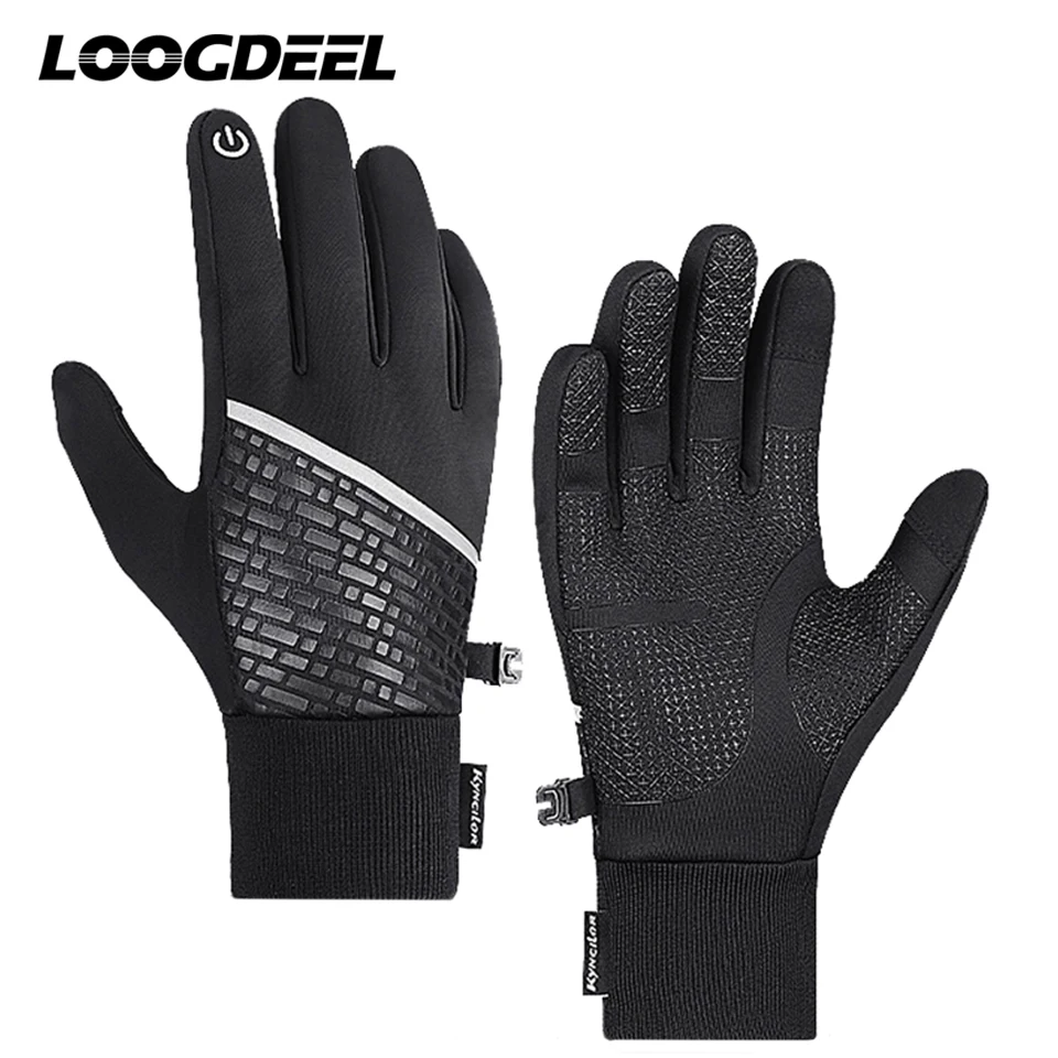 

Свободные зимние теплые ветрозащитные велосипедные перчатки унисекс Нескользящие водонепроницаемые сенсорные перчатки для спорта на открытом воздухе катания на лыжах велосипеде