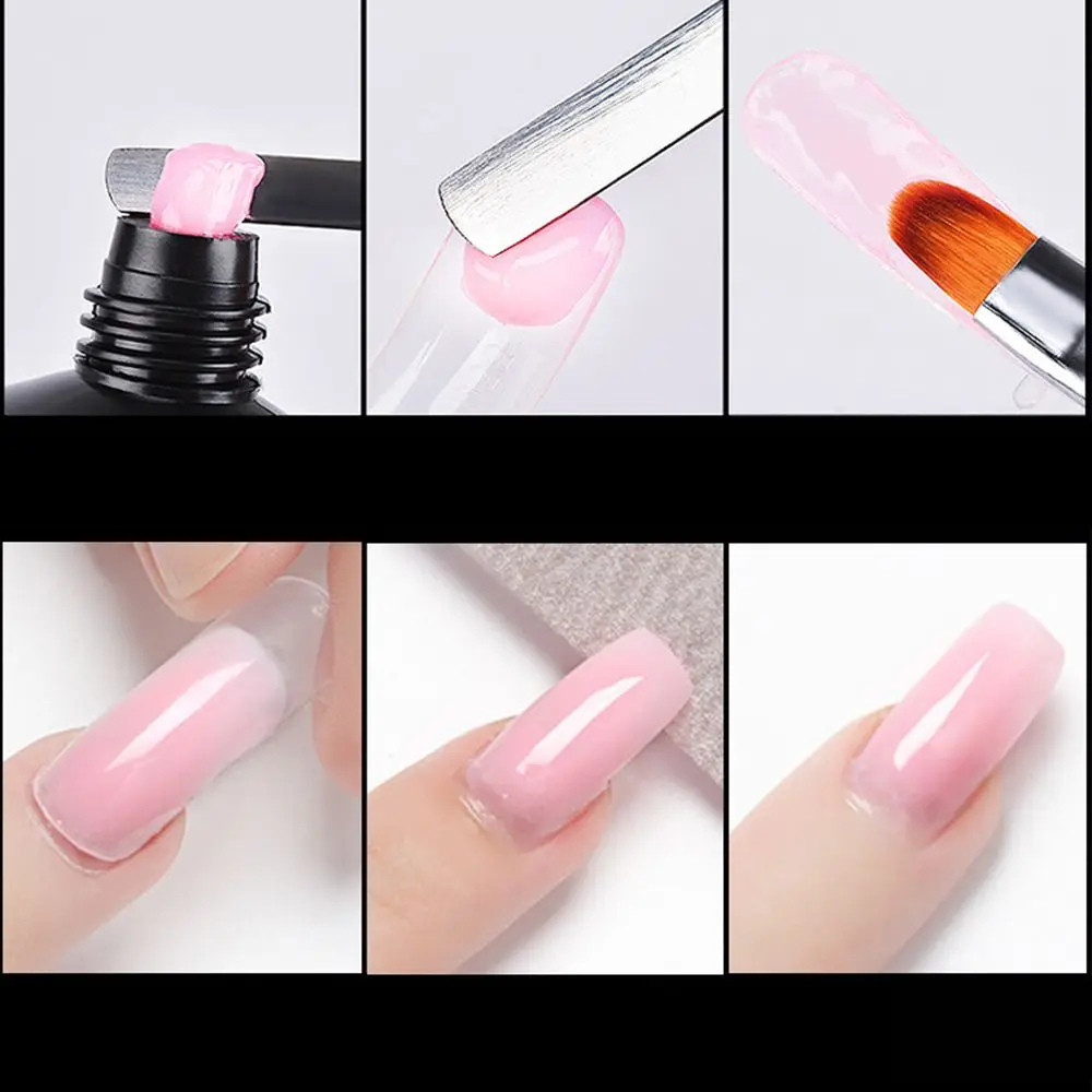 15ml Poly Nail Gel UV Extension Builder Quick Building Tips Art Manicure Tool |